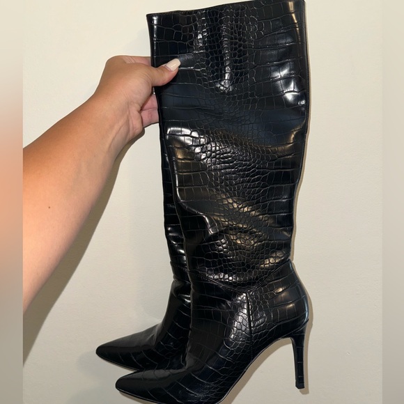 Steve Madden Leather Knee High Boots - Picture 1 of 5